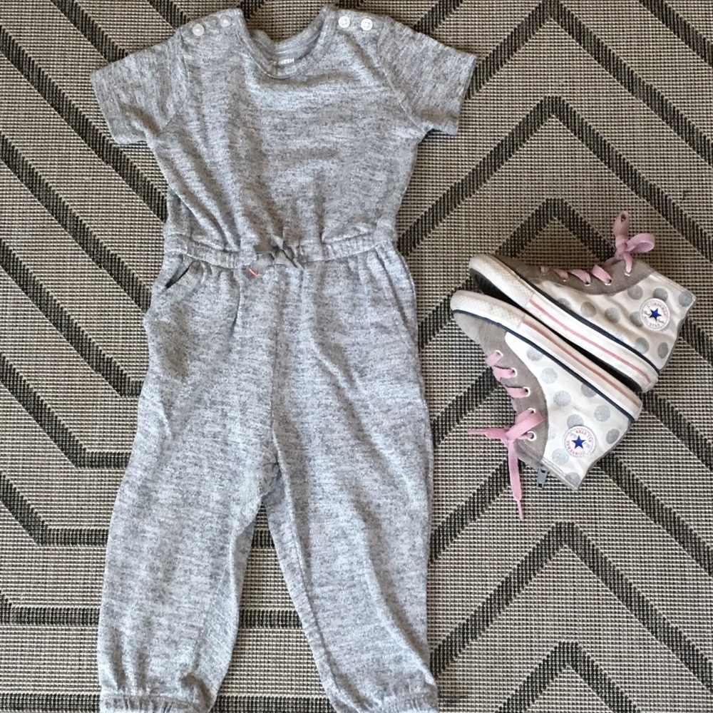 Heather Gray Jumpsuit